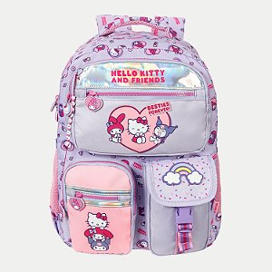 MOCHILA XERYUS HELLO KITTY TRADICIONAL LÍLAS FEMININA  299607-P