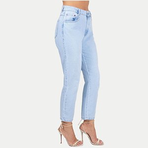 CALÇA SHOT JEANS BRUTO MOM FEMININA ADULTO