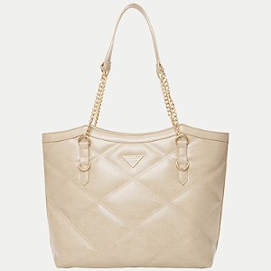 BOLSA RAFITTHY DE OMBRO SINTÉTICA BEGE FEMININA ADULTO