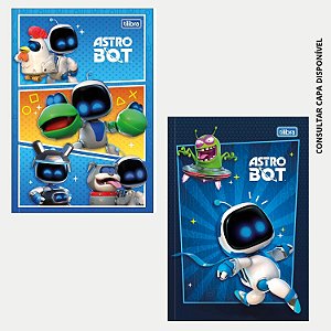 CADERNO TILIBRA BROCHURA CAPA DURA 1/4 (P) DE RECADO ASTRO BOT MASCULINO (CORES SORTIDAS) 30165-P