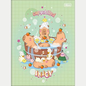 CADERNO TILIBRA BROCHURÃO CAPA DURA (G) CAPYCLUB FEMININO (CORES SORTIDAS)  30169-P