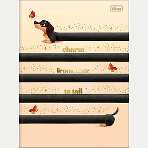 CADERNO TILIBRA BROCHURÃO CAPA DURA BROWNIE THE DOG FEMININO (CORES SORTIDAS) 30280-P