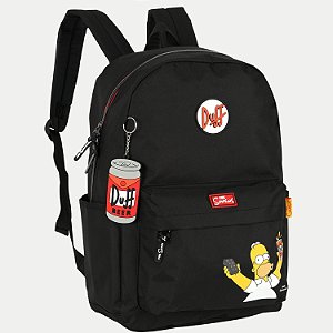 MOCHILA MAXLOG LUXCEL SIMPSONS TRADICIONAL PRETO UNISEX  297341-P