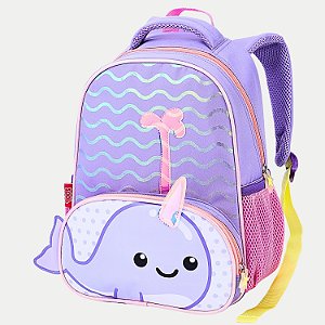 MOCHILA SEANITE ZOOP BALEIA NARVAL TRADICIONAL LILAS FEMININO  301104-P
