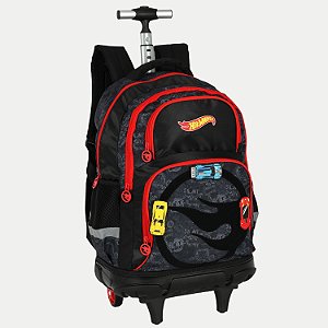 PASTA MAXLOG LUXCEL HOT WHEELS DE CARRO/RODINHA PRETO MASCULINO  30481-P