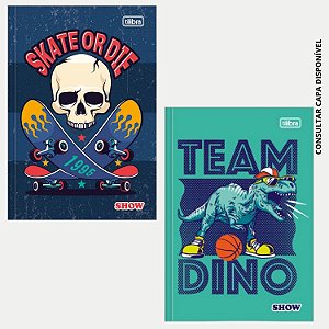 CADERNO TILIBRA BROCHURA CAPA DURA 1/4 (P) DE RECADO SHOW MASCULINO(CORES SORTIDAS) 30355-P