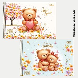 CADERNO TILIBRA CARTOGRAFIA CAPA DURA LOVE BEARS (CORE SORTIDAS) 30161-P