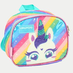LANCHEIRA UP4YOU UNICÓRNIO MOCHILETE VERDE AGUA FEMININO  238054-P