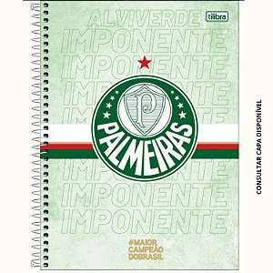 CADERNO TILIBRA UNIVERSITARIO 10 MATERIAS CAPA DURA PALMEIRAS UNISEX (CORES SORTIDAS) 30131-P
