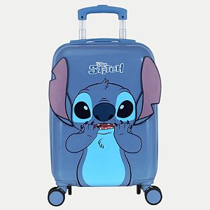 MALA MAXLOG LUXCEL STITCH DE BORDO AZUL PASTEL FEMININA