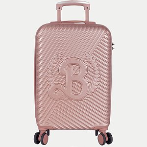 MALA MAXLOG LUXCEL BARBIE VIAGEM DE BORDO ROSA PASTEL