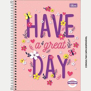 CADERNO TILIBRA UNIVERSITARIO 16 MATÉRIAS CAPA DURA PEPPER FEMININO (CORE SORTIDAS) 30604-P
