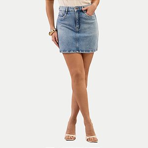 SAIA LUNENDER JEANS COM ELASTANO MINI FEMININA ADULTO
