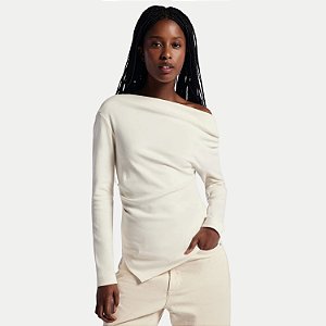 BLUSA HERING MANGA LONGA MALHA OFFWHITE FEMININO ADULTO