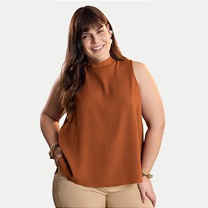 BLUSA LUNENDER REGATA TECIDO PLANO LARANJA FEMININO ADULTO