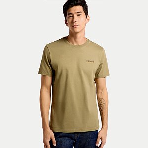 CAMISETA HERING MANGA CURTA COMFORT ALGODÃO SILKADA VERDE MASCULINO ADULTO