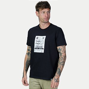CAMISETA VIDE BULA MANGA CURTA SLIM ALGODÃO SILKADA PRETO MASCULINO ADULTO