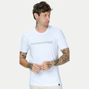 CAMISETA VIDE BULA MANGA CURTA SLIM ALGODÃO E ELASTANO BRANCO MASCULINO  ADULTO