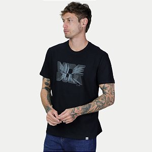 CAMISETA VIDE BULA MANGA CURTA SLIM ALGODÃO SILKADA PRETO MASCULINO ADULTO