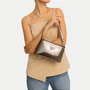BOLSA RAFITTHY 2 TIPOS DE ALÇA SINTÉTICO PRATA FEMININO ADULTO