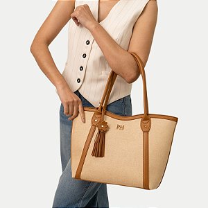 BOLSA RAFITTHY OMBRO SINTÉTICO CREME FEMININO ADULTO