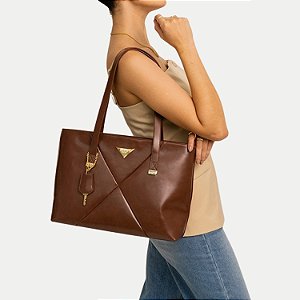 BOLSA RAFITTHY OMBRO SINTÉTICO MARROM ESCURO FEMININO ADULTO