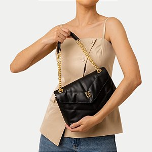 BOLSA RAFITTHY 2 TIPOS DE ALÇA SINTÉTICO PRETO FEMININO ADULTO
