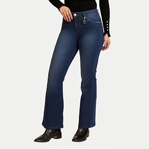 CALÇA YOUNG JEANS MÉDIO COM ELASTANO  BOOTCUT  FEMININO ADULTO