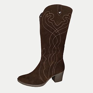 BOTA MISSISSIPI CANO LONGO TEXANA CAFÉ FEMININO ADULTO