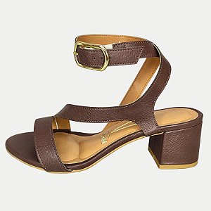 SANDALIA VIZZANO SALTO MEDÍO ACTIVE MARROM ESCURO FEMININO ADULTO