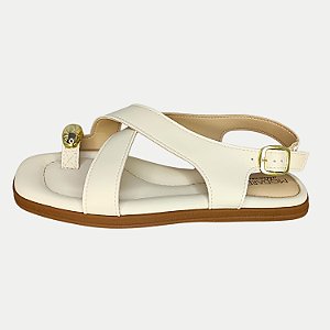 SANDALIA MODARE RASTEIRA OFFWHITE FEMININO ADULTO