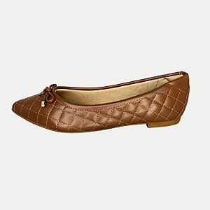 SAPATILHA MODARE BICO FINO MARROM FEMININO ADULTO