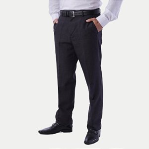CALÇA AMIL POLIESTER SOCIAL PRETO MASCULINO ADULTO