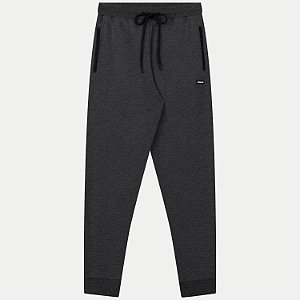 CALÇA FICO MOLETOM CASUAL COM PUNHO GRAFITE MASCULINO JUVENIL INFANTIL