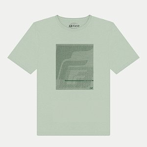 CAMISETA FICO MANGA CURTA COMFORT ALGODÃO SILKADA VERDE MASCULINO ADULTO