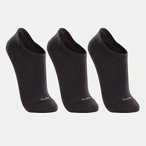 MEIA LUPO SPORT PACOTE COM TRÊS SAPATILHA PRETO UNISEX ADULTO