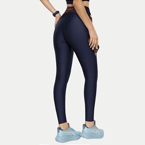 CALÇA DI PAULA POLIESTER LEGGING FITNESS AZUL MARINHO FEMININO ADULTO