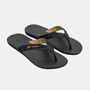 CHINELO GRENDENE DEDO RIDER STREET DUO PRETO MASCULINO ADULTO