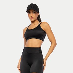 TOP DI PAULA REGATA POLIAMIDA FITNESS PRETO FEMININO ADULTO