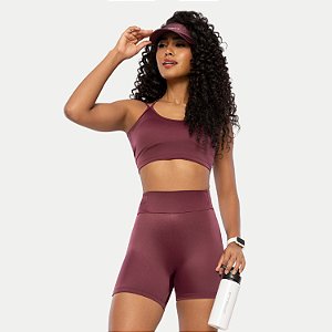 TOP DI PAULA REGATA POLIAMIDA FITNESS VINHO FEMININO ADULTO