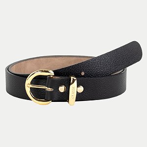 CINTO CLASSE COURO LARGO PRETO FEMININO ADULTO