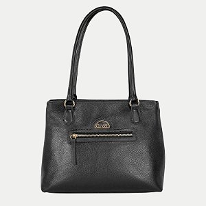 BOLSA CLASSE 2 TIPOS DE ALÇA COURO PRETO FEMININO ADULTO