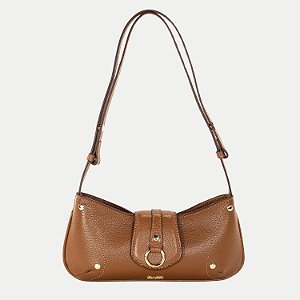 BOLSA CLASSE 2 TIPOS DE ALÇA COURO CARAMELO FEMININO ADULTO