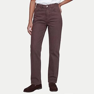 CALÇA HERING BRIM COM ELASTANO COMFORT MARROM FEMININO ADULTO