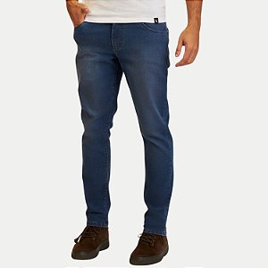 CALÇA YOUNG JEANS MÉDIO COM ELASTANO SLIM MASCULINO ADULTO