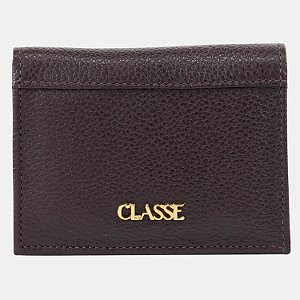 CARTEIRA CLASSE DE BOLSA COURO COM ABOTOADOR FEMININO ADULTO