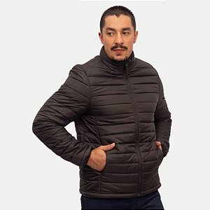 JAQUETA YOUNG POLIESTER PUFFER SEM CAPUZ PRETO MASCULINO ADULTO