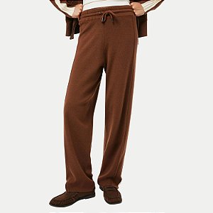 CALÇA HERING TRICÔ CASUAL MARROM FEMININO ADULTO