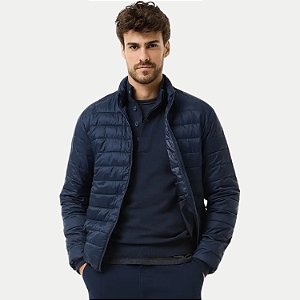 JAQUETA HERING POLIESTER PUFFER SEM CAPUZ AZUL MARINHO MASCULINO ADULTO
