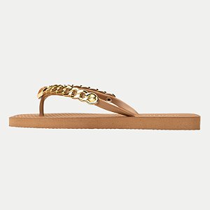 CHINELO RAFITTHY DEDO LUXURIOS CARAMELO FEMININO ADULTO
